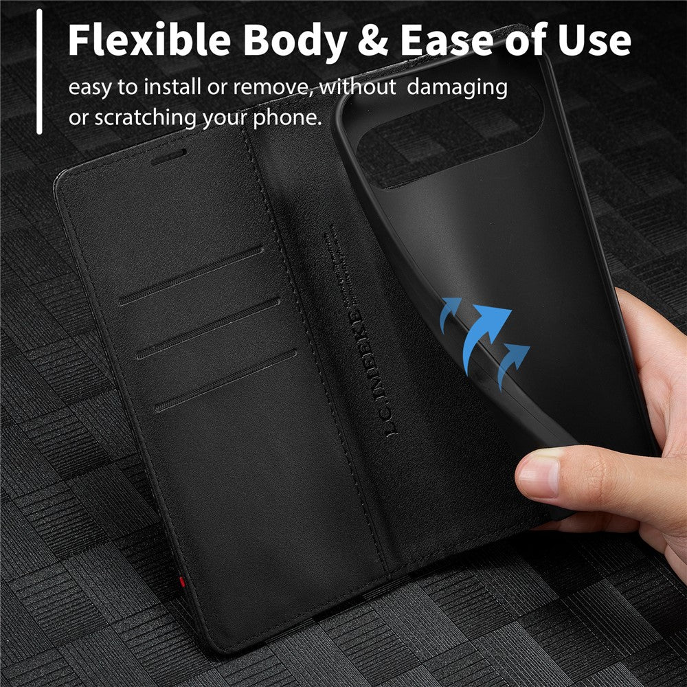 LC.IMEEKE Handy Tasche für Google Pixel 10 PRO XL Carbon Wallet Stripe Hülle