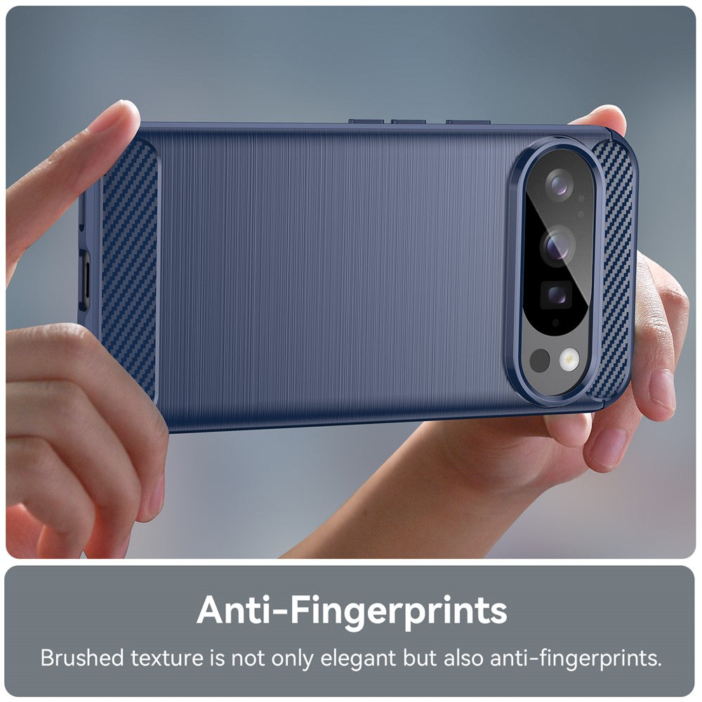 TPU Hülle für Google Pixel 10 | 10 PRO Carbon Fiber Skin Brushed Schutzcover