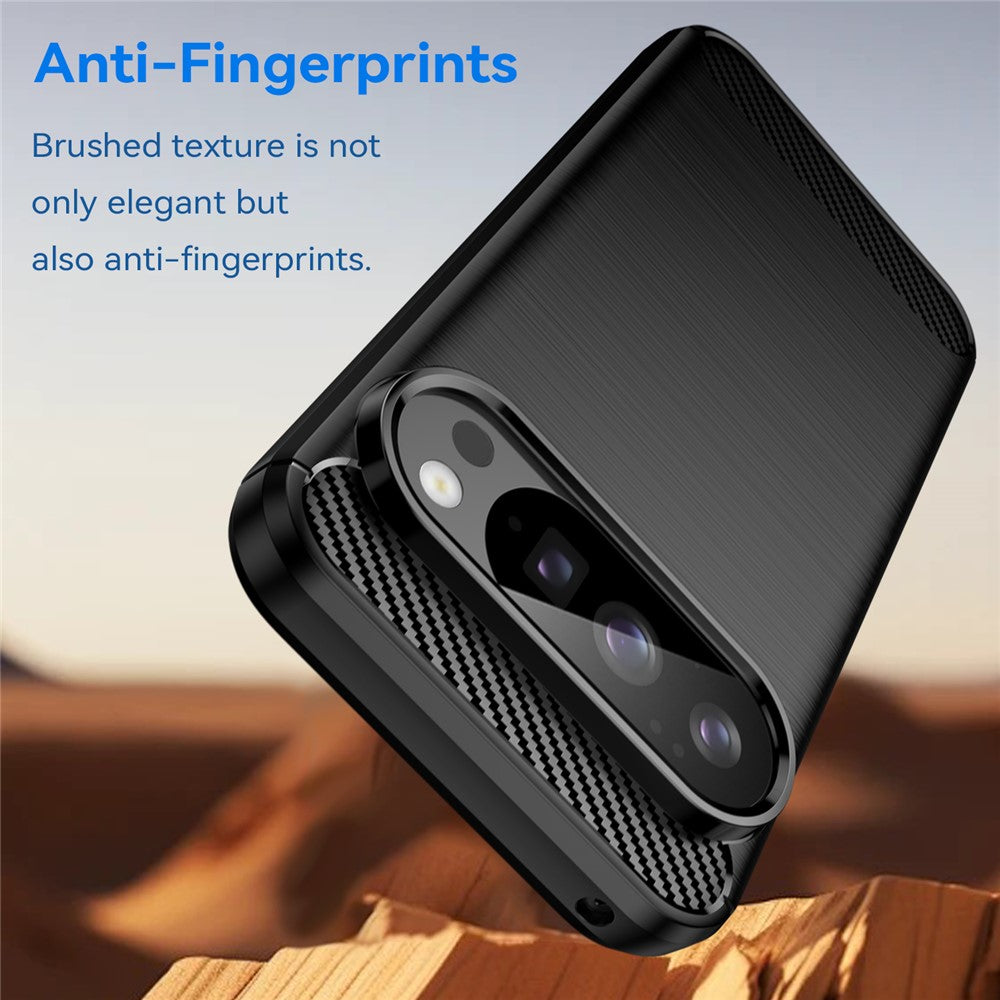 TPU Hülle für Google Pixel 10 | 10 PRO Carbon Fiber Skin Brushed Schutzcover