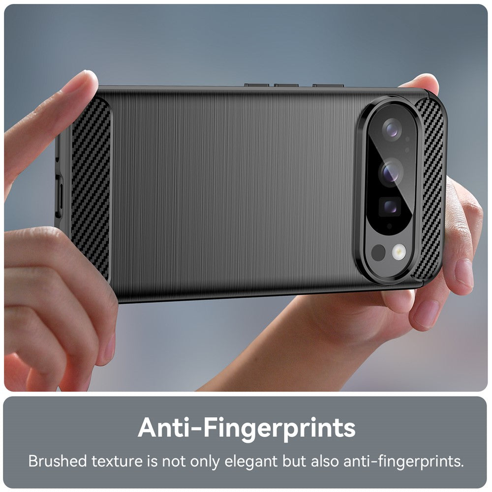 TPU Hülle für Google Pixel 10 | 10 PRO Carbon Fiber Skin Brushed Schutzcover