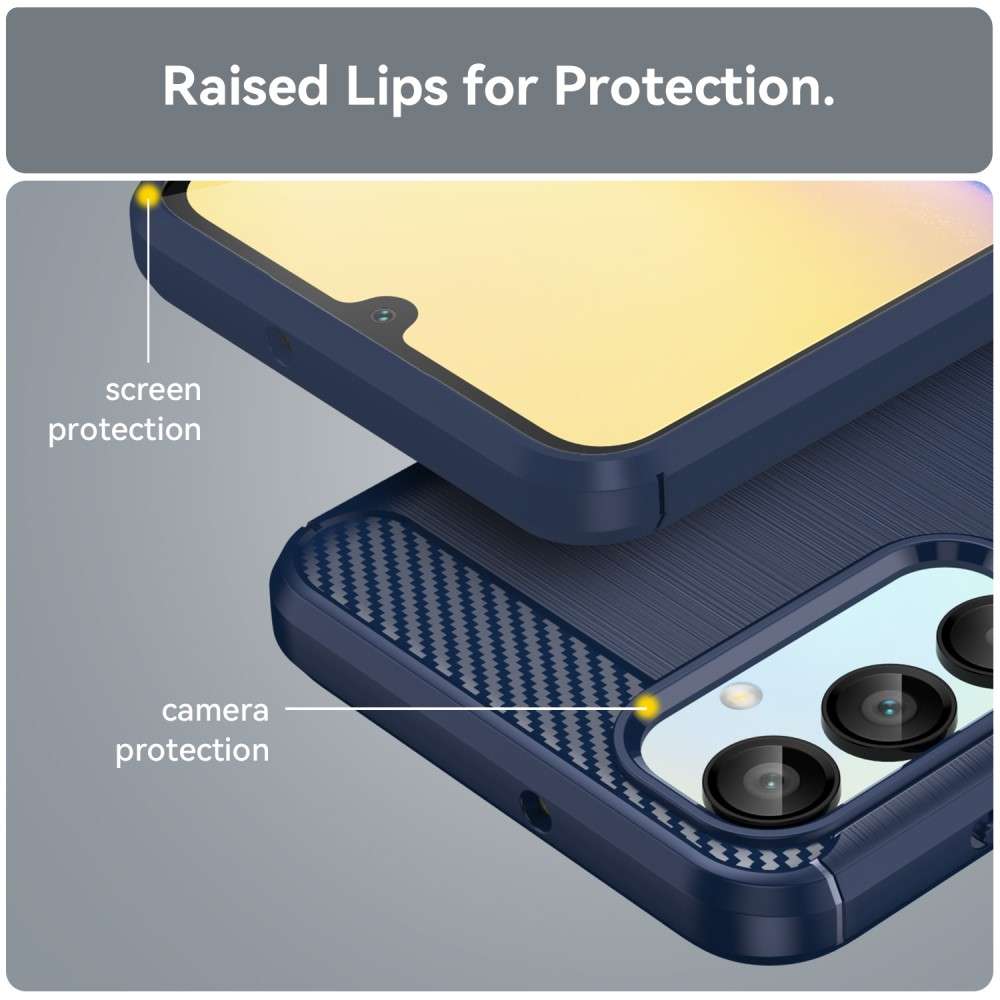 TPU Hülle für Samsung Galaxy A16 Carbon Fiber Skin Brushed Schutzcover Soft Case