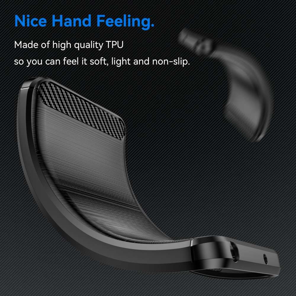 TPU Hülle für Samsung Galaxy S25 Carbon Fiber Skin Brushed Schutzcover Soft Case