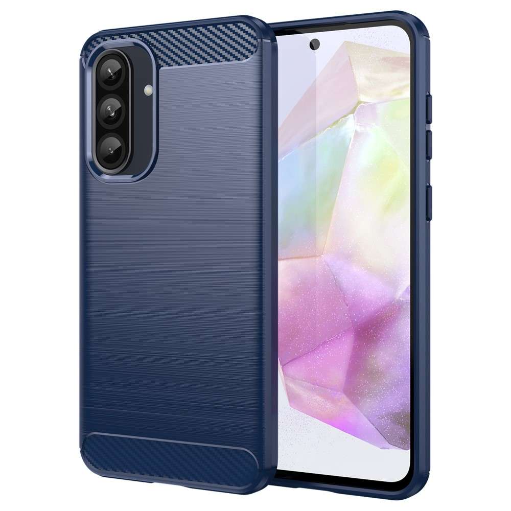 TPU Hülle für Samsung Galaxy A56 A36 Carbon Fiber Skin Brushed Schutzcover Case