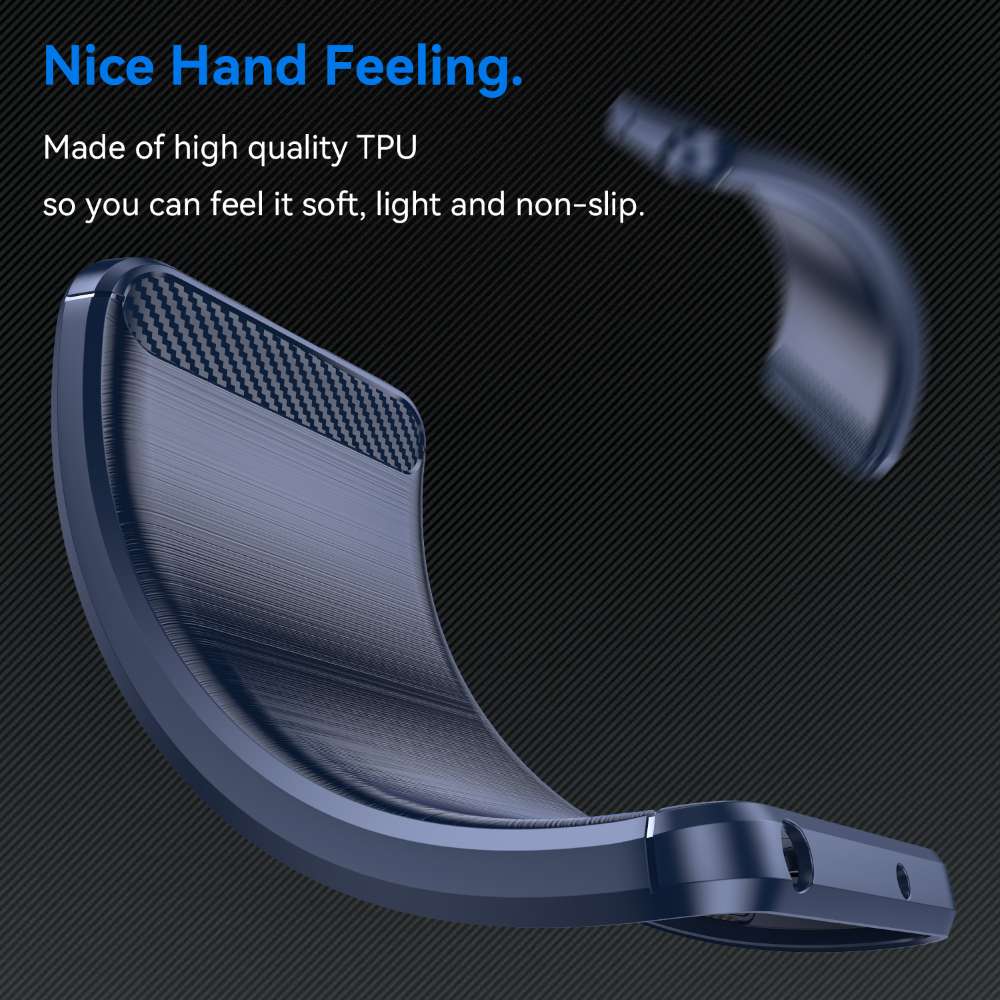 TPU Hülle für Samsung Galaxy S25 EDGE Carbon Fiber Skin Brushed Schutzcover Case