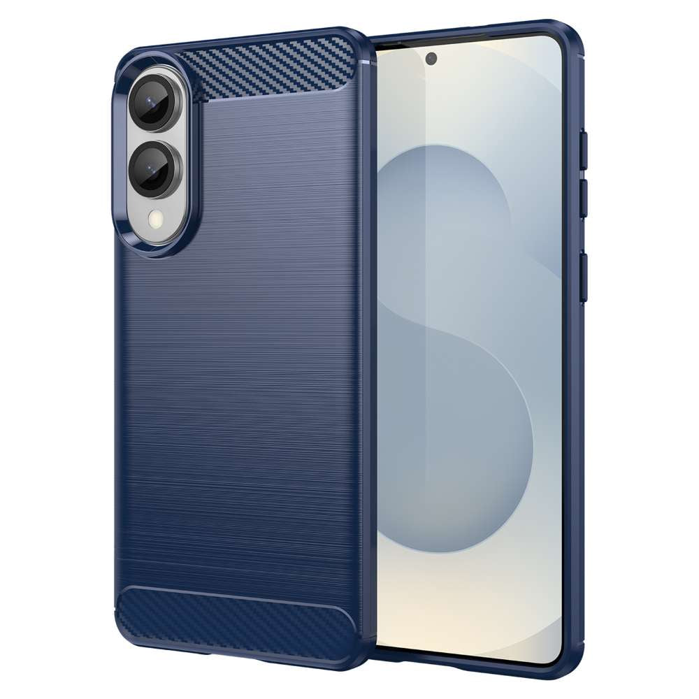 TPU Hülle für Samsung Galaxy S25 EDGE Carbon Fiber Skin Brushed Schutzcover Case