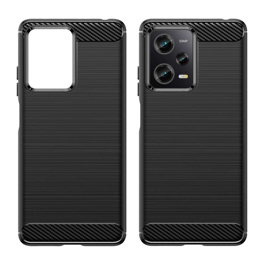 TPU Hülle für Xiaomi Redmi Note 12 PRO 5G Carbon Fiber Skin Brushed Schutzcover