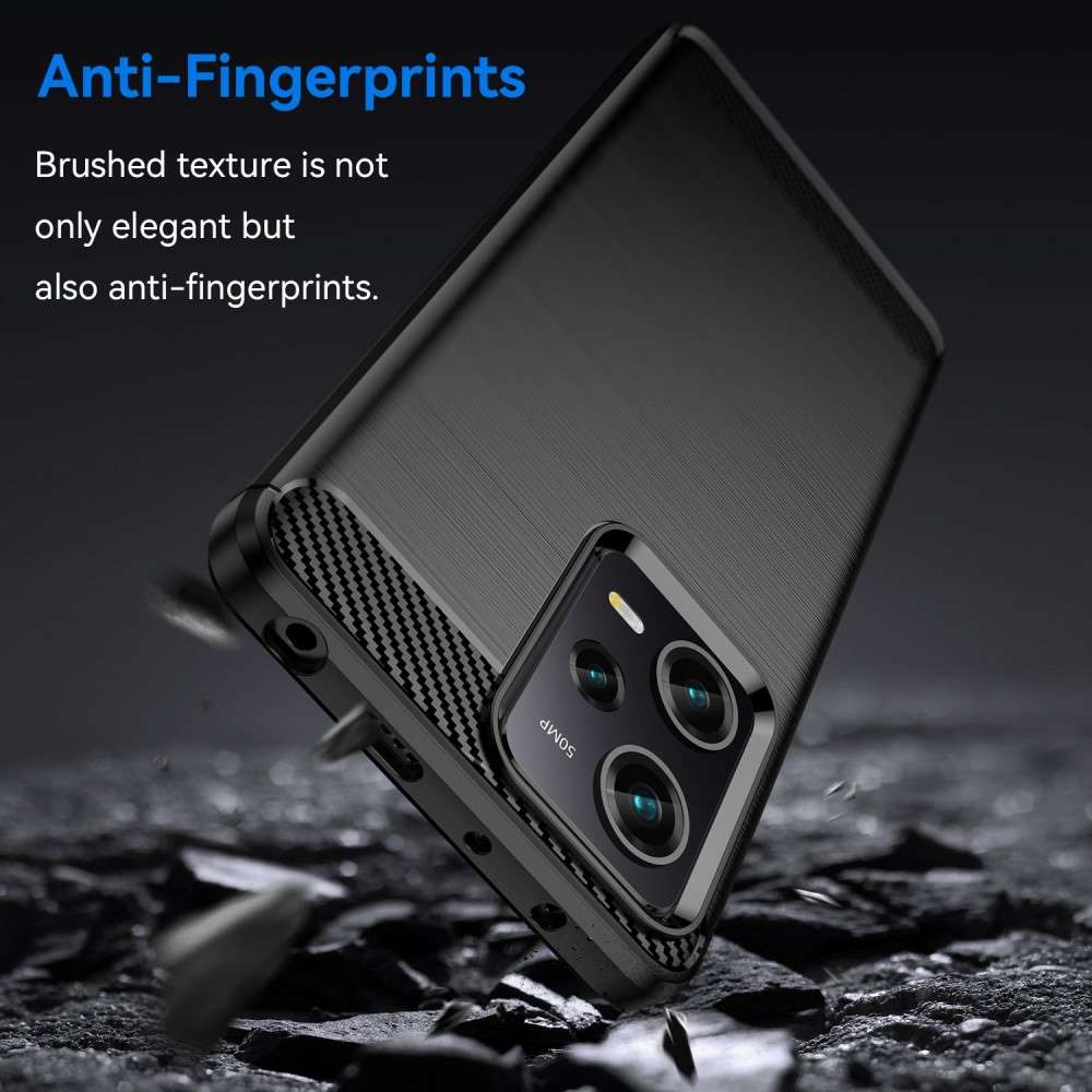 TPU Hülle für Xiaomi Redmi Note 12 PRO 5G Carbon Fiber Skin Brushed Schutzcover