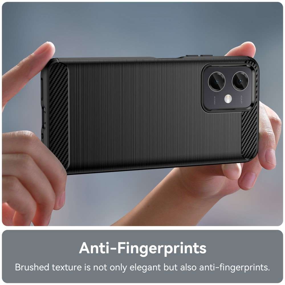 TPU Hülle für Xiaomi Redmi Note 12 5G Carbon Fiber Skin Brushed Schutzcover Case