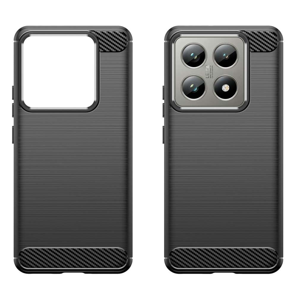 TPU Hülle für Xiaomi 14T 14T PRO Carbon Fiber Skin Brushed Schutzcover Soft Case