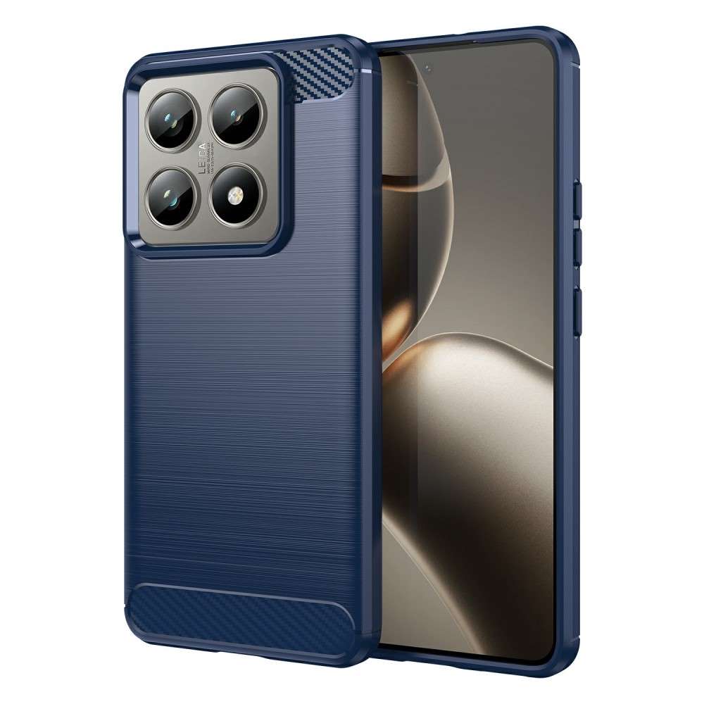 TPU Hülle für Xiaomi 14T 14T PRO Carbon Fiber Skin Brushed Schutzcover Soft Case