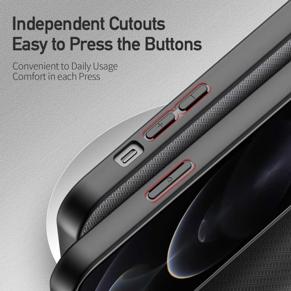 DUX DUCIS TPU Case für APPLE IPHONE 13 PRO MAX Fino Series Nylon Textur Hülle
