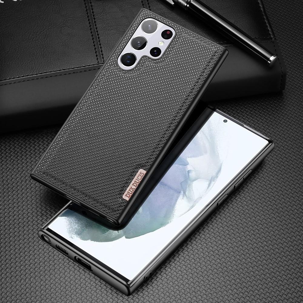 DUX DUCIS TPU Case für SAMSUNG GALAXY S22 ULTRA Fino Series Nylon Textur Hülle
