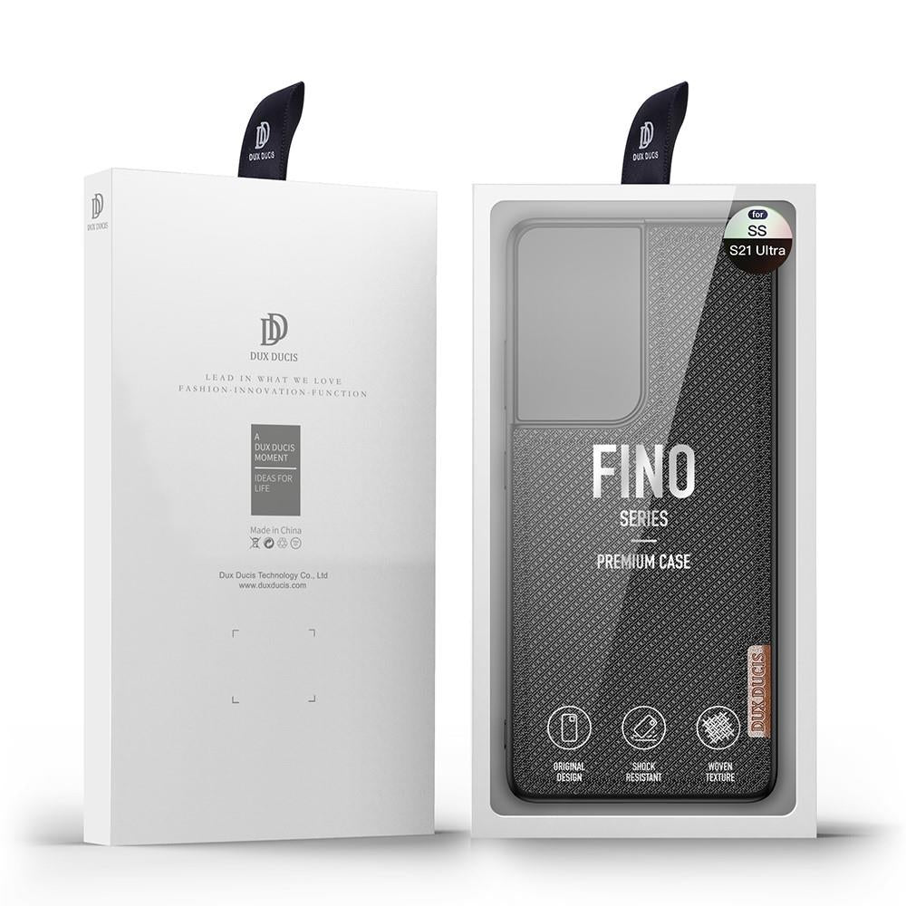 DUX DUCIS TPU Case für SAMSUNG GALAXY S21 ULTRA Fino Series Nylon Textur Hülle