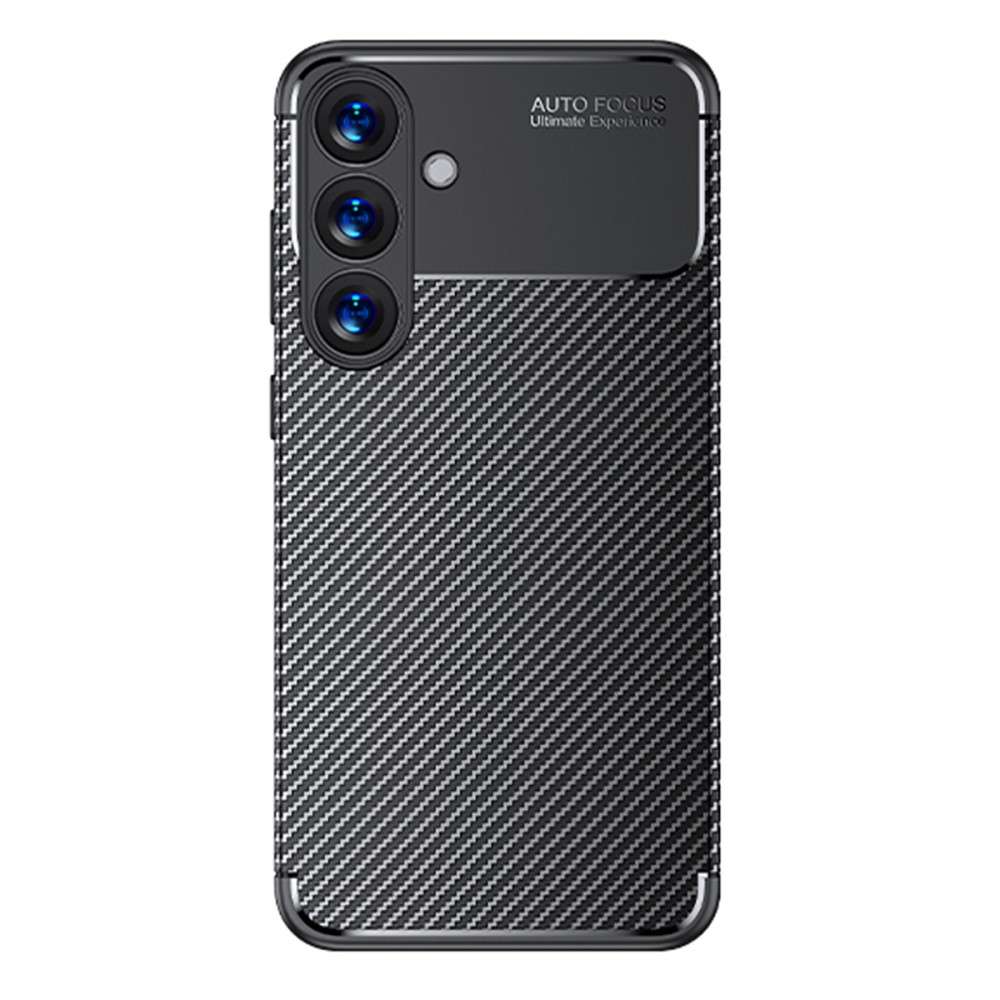 TPU Hülle für Samsung Galaxy S25 Carbon Fiber Muster Shockproof Back Cover Case