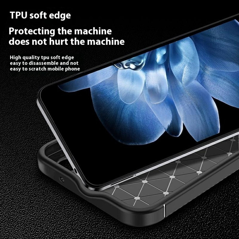 TPU Hülle für Xiaomi 14T PRO Carbon Fiber Muster Shockproof Back Cover Case