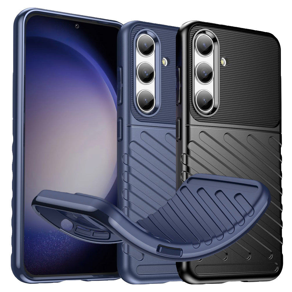 TPU Hülle für Samsung Galaxy S25 Thunder Series Grip Twill Handy Case Rutschfest