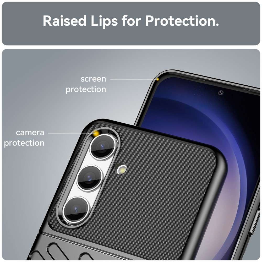 TPU Hülle für Samsung Galaxy S25 Thunder Series Grip Twill Handy Case Rutschfest