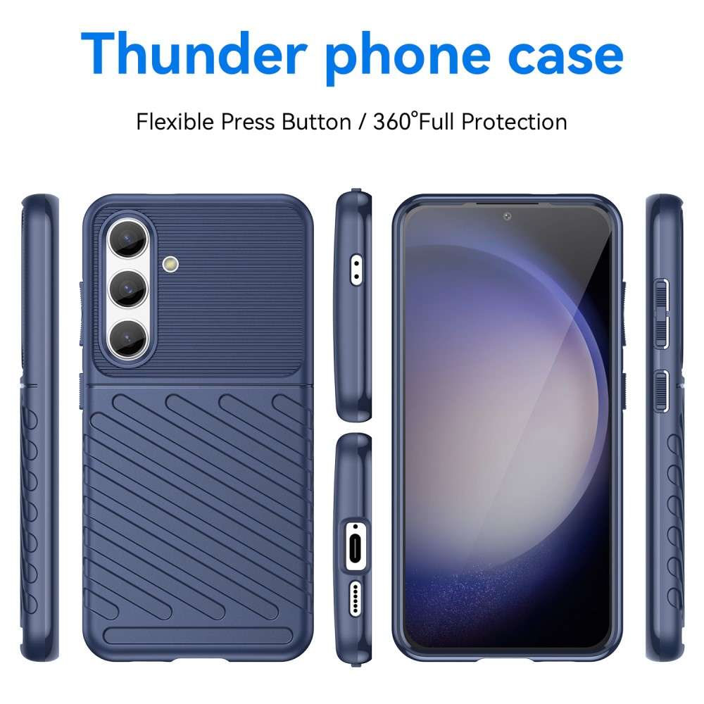 TPU Hülle für Samsung Galaxy S25 Thunder Series Grip Twill Handy Case Rutschfest