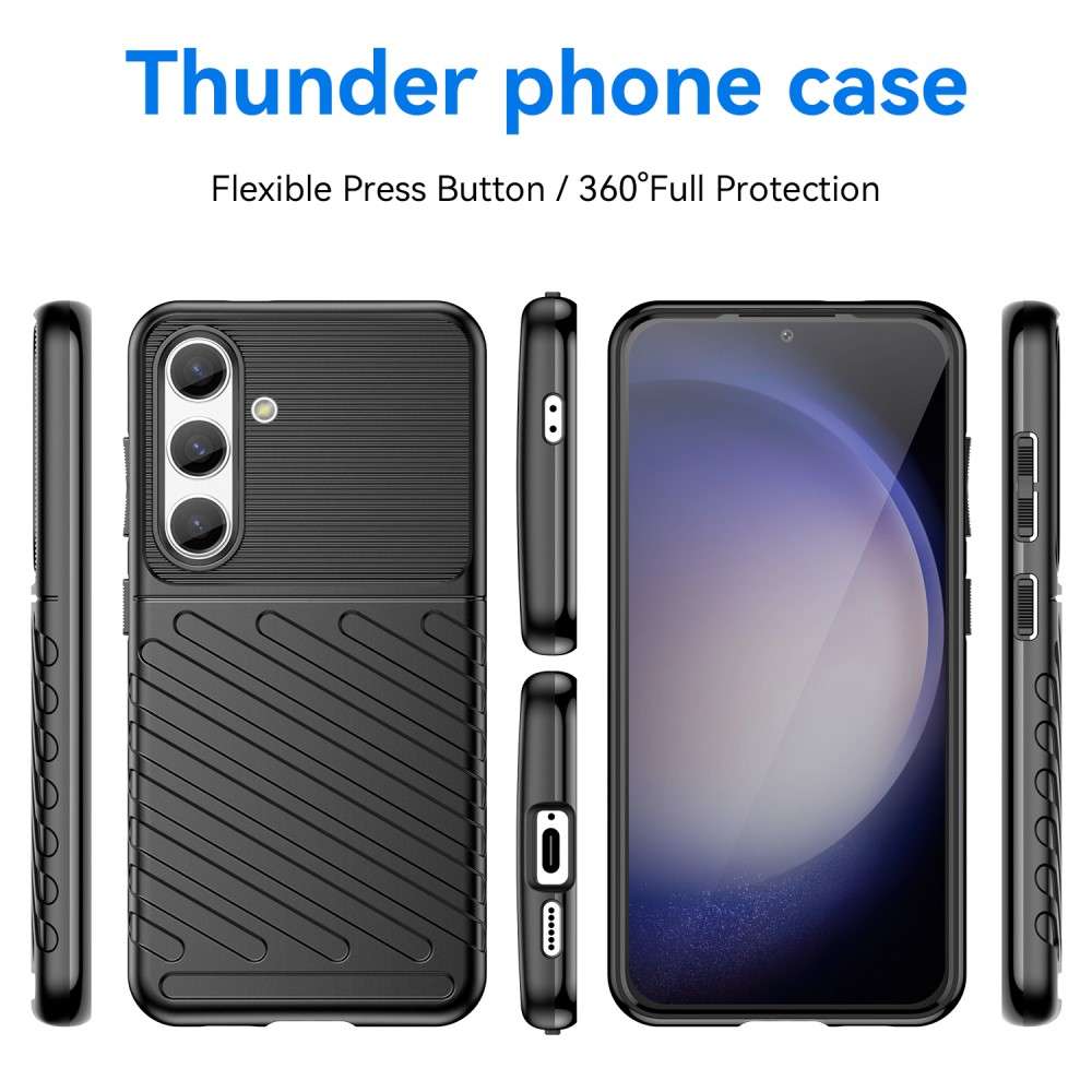 TPU Hülle für Samsung Galaxy S25 Thunder Series Grip Twill Handy Case Rutschfest
