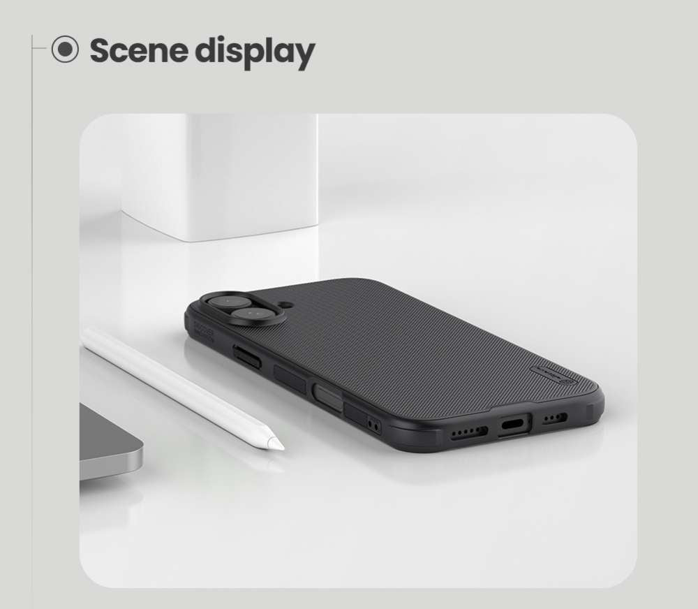 NILLKIN Hard Cover für Apple iPhone 16 Super Frosted Pro Case Matte Schutz Hülle