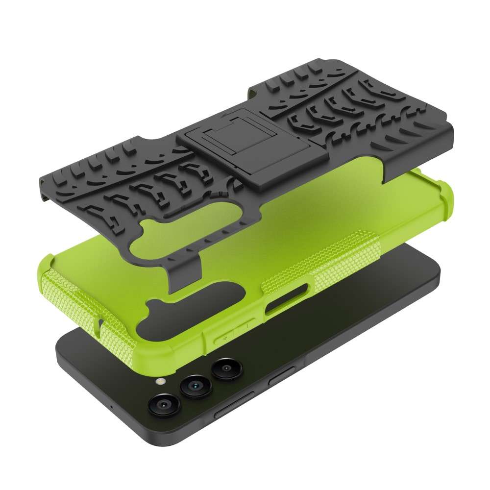 Outdoor Hülle für Samsung Galaxy A16 Tire Rutschfest Kickstand PC TPU Cover Case