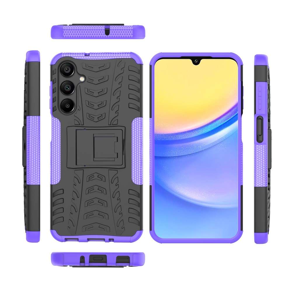 Outdoor Hülle für Samsung Galaxy A16 Tire Rutschfest Kickstand PC TPU Cover Case