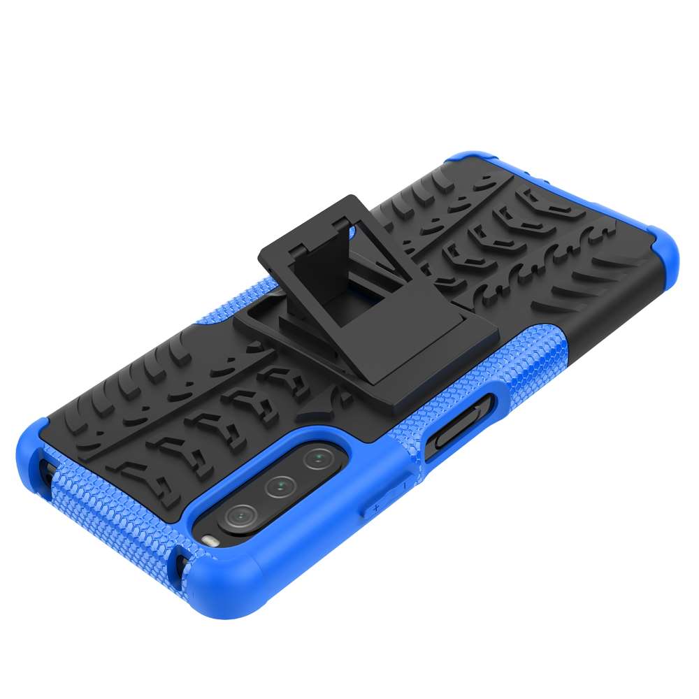 Outdoor Hülle für Sony Xperia 10 IV Tire Rutschfest Kickstand PC TPU Cover Case