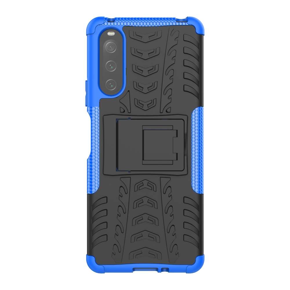 Outdoor Hülle für Sony Xperia 10 IV Tire Rutschfest Kickstand PC TPU Cover Case