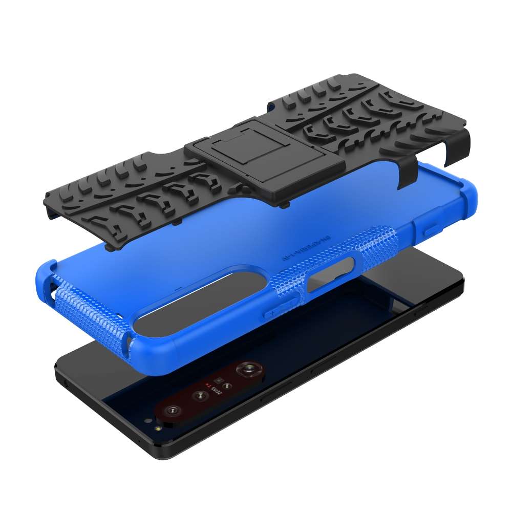 Outdoor Hülle für Sony Xperia 1 IV Tire Rutschfest Kickstand PC TPU Cover Case