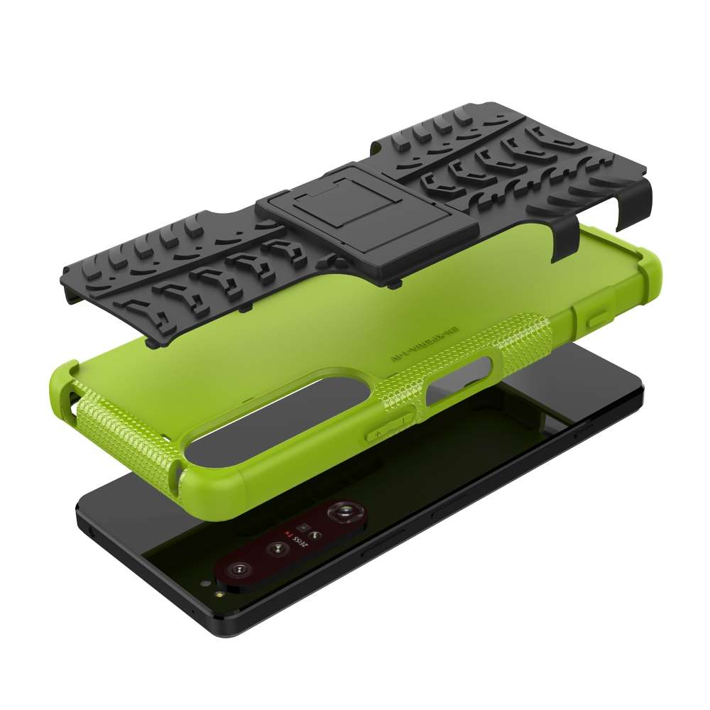 Outdoor Hülle für Sony Xperia 1 IV Tire Rutschfest Kickstand PC TPU Cover Case