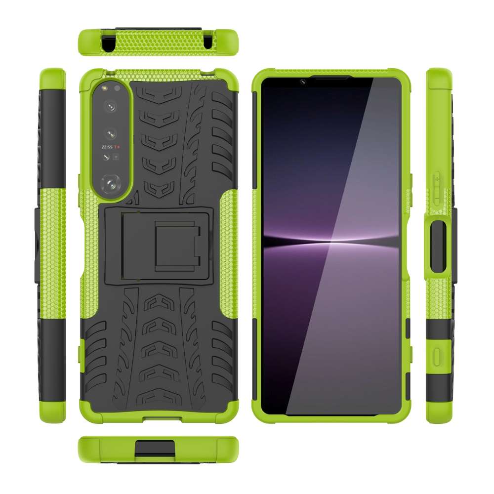 Outdoor Hülle für Sony Xperia 1 IV Tire Rutschfest Kickstand PC TPU Cover Case
