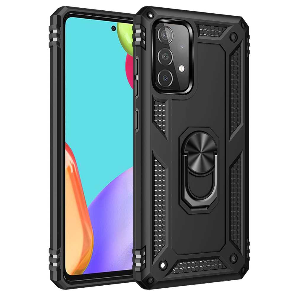 Outdoor Case für SAMSUNG GALAXY A52 A52s TPU Hybrid Sergeant Armor Ring Hülle