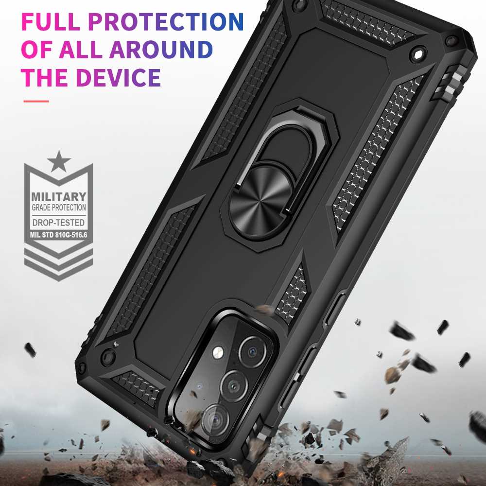 Outdoor Case für SAMSUNG GALAXY A52 A52s TPU Hybrid Sergeant Armor Ring Hülle