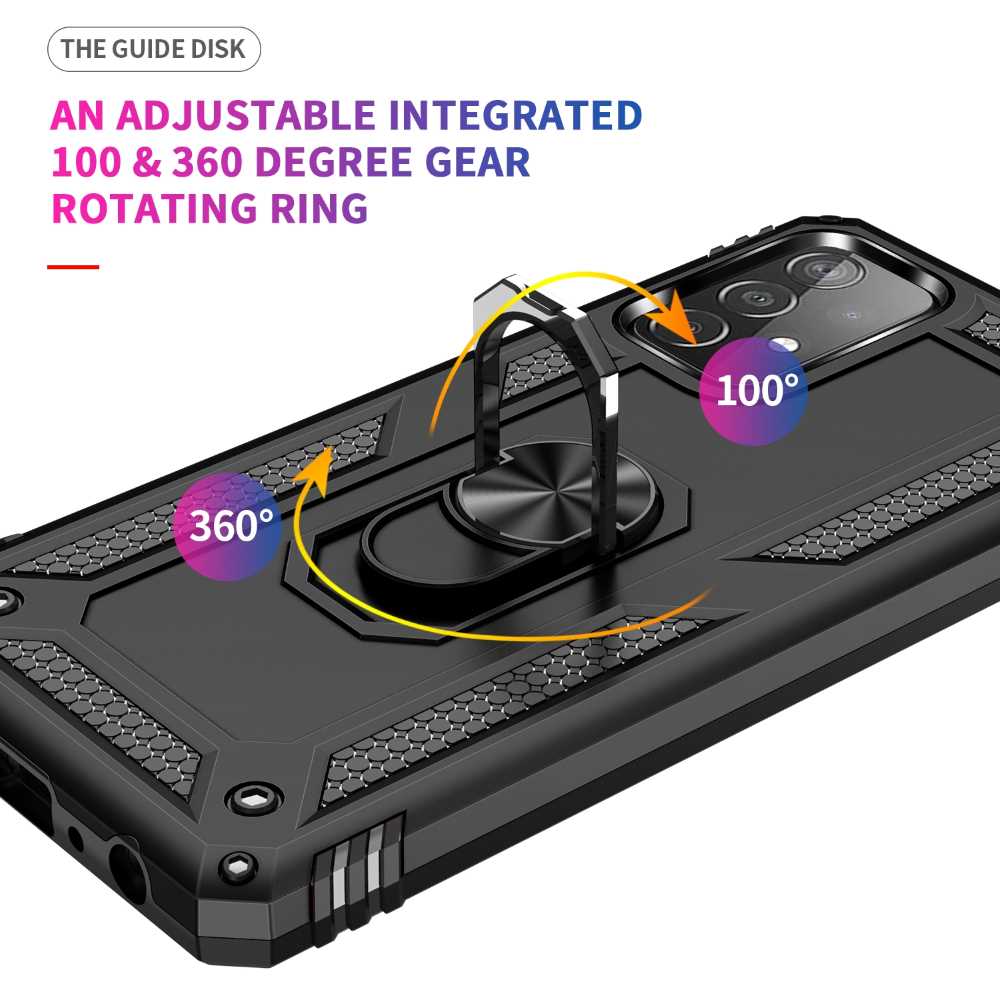 Outdoor Case für SAMSUNG GALAXY A52 A52s TPU Hybrid Sergeant Armor Ring Hülle