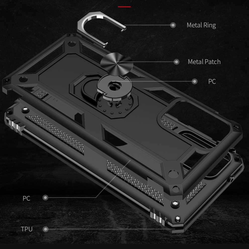 Outdoor Case für SAMSUNG GALAXY A52 A52s TPU Hybrid Sergeant Armor Ring Hülle