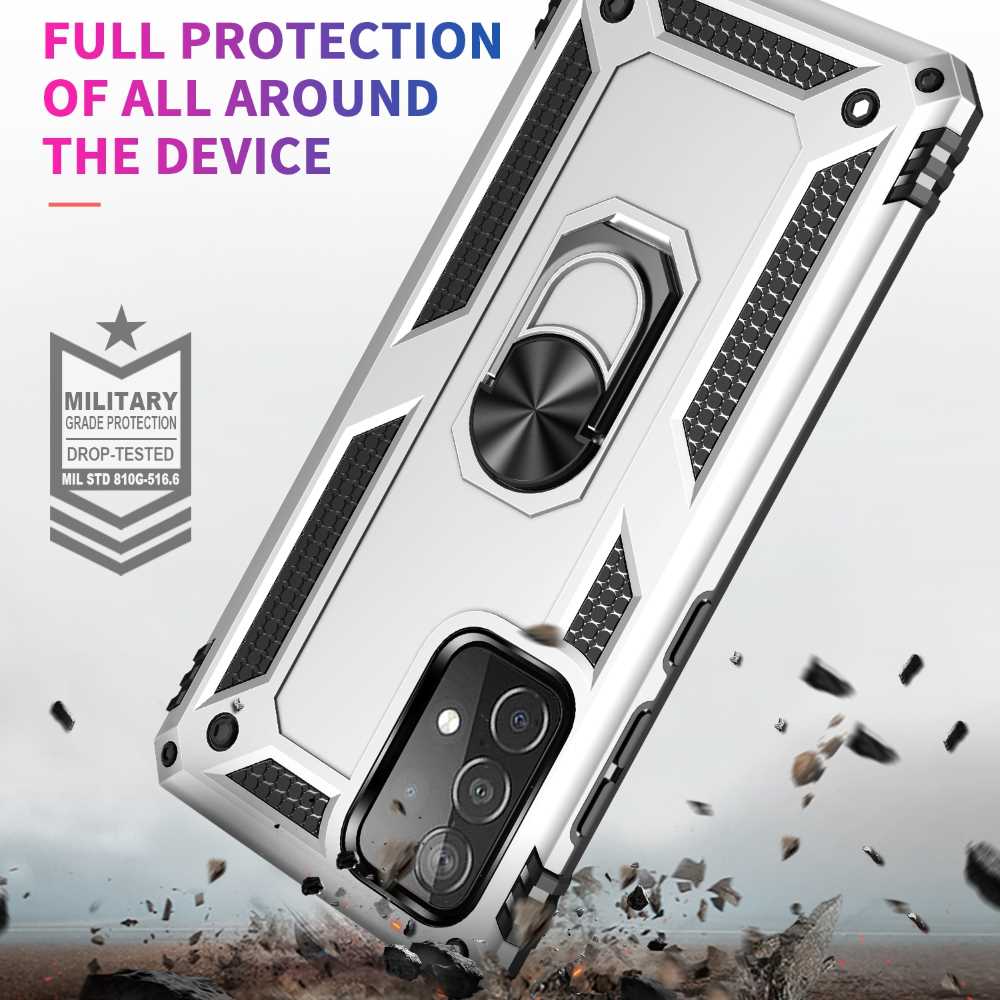 Outdoor Case für SAMSUNG GALAXY A52 A52s TPU Hybrid Sergeant Armor Ring Hülle