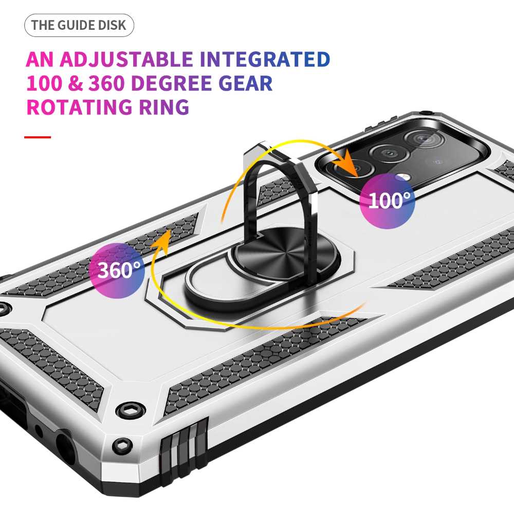 Outdoor Case für SAMSUNG GALAXY A52 A52s TPU Hybrid Sergeant Armor Ring Hülle