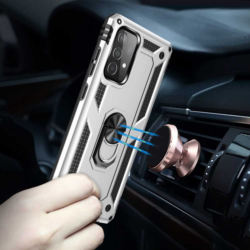 Outdoor Case für SAMSUNG GALAXY A52 A52s TPU Hybrid Sergeant Armor Ring Hülle