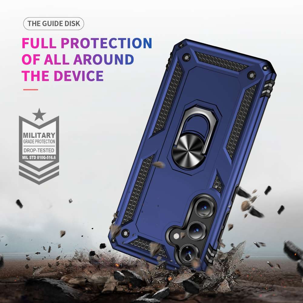 Outdoor Hülle für Samsung Galaxy S24 FE TPU PC Hybrid Sergeant Armor Schutzcover