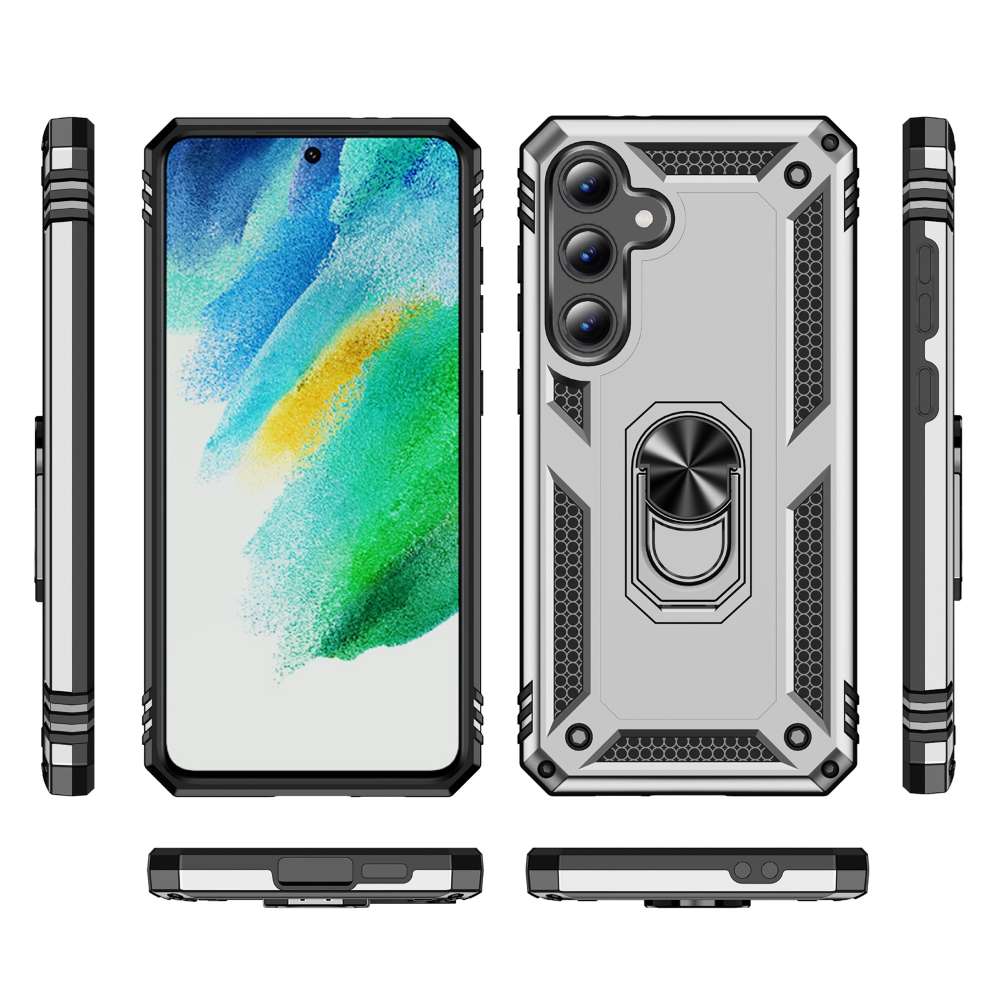 Outdoor Hülle für Samsung Galaxy S24 FE TPU PC Hybrid Sergeant Armor Schutzcover