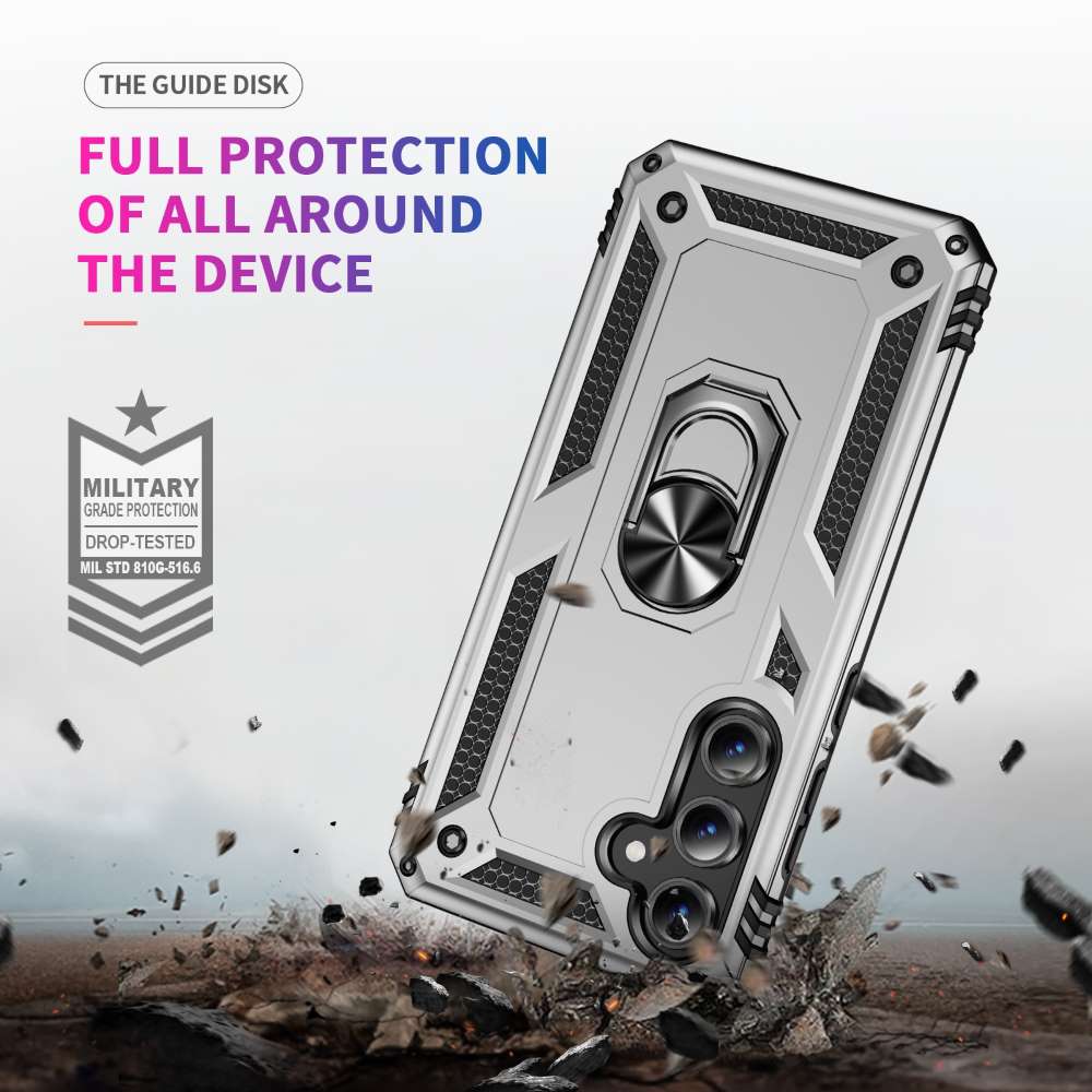 Outdoor Hülle für Samsung Galaxy S24 FE TPU PC Hybrid Sergeant Armor Schutzcover