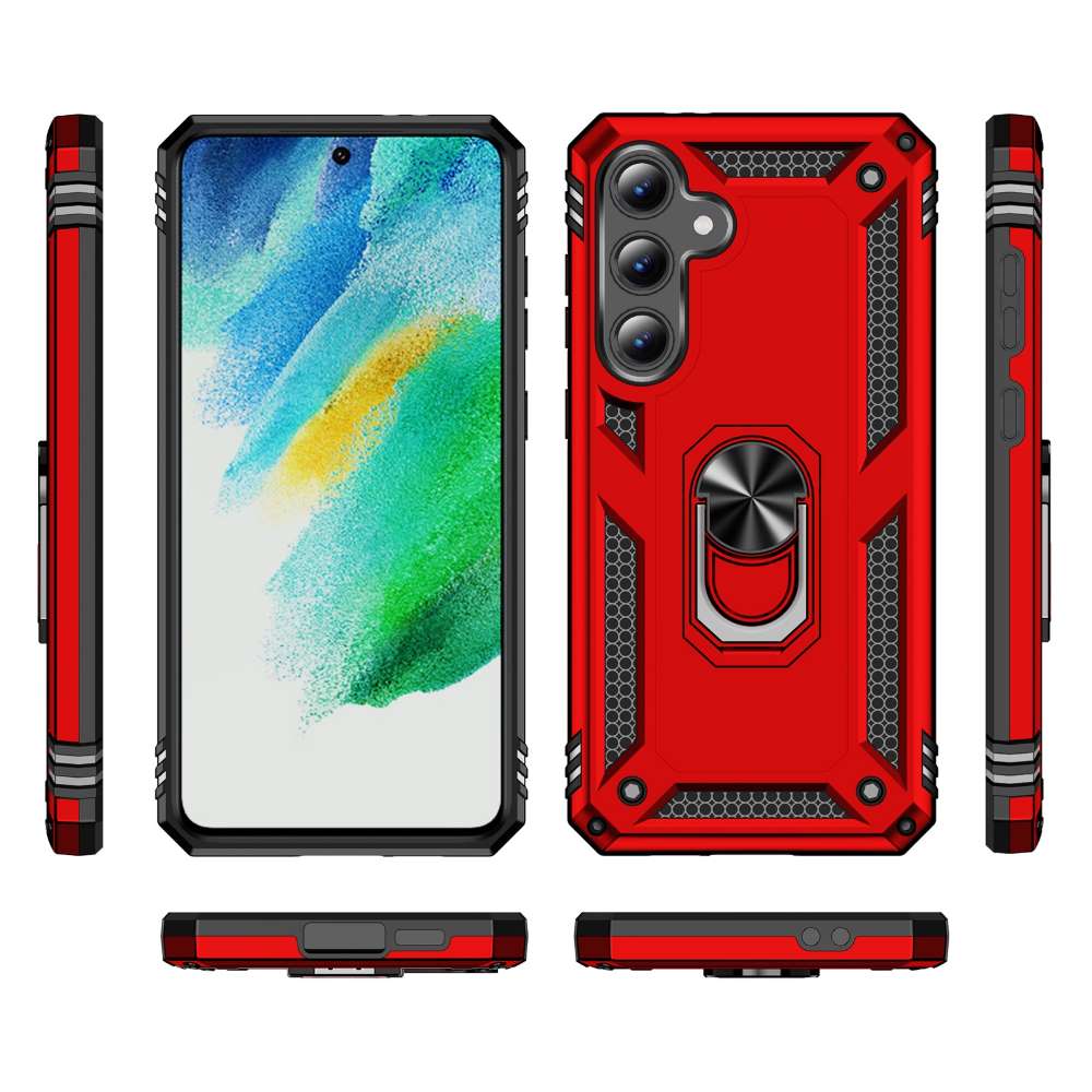 Outdoor Hülle für Samsung Galaxy S24 FE TPU PC Hybrid Sergeant Armor Schutzcover