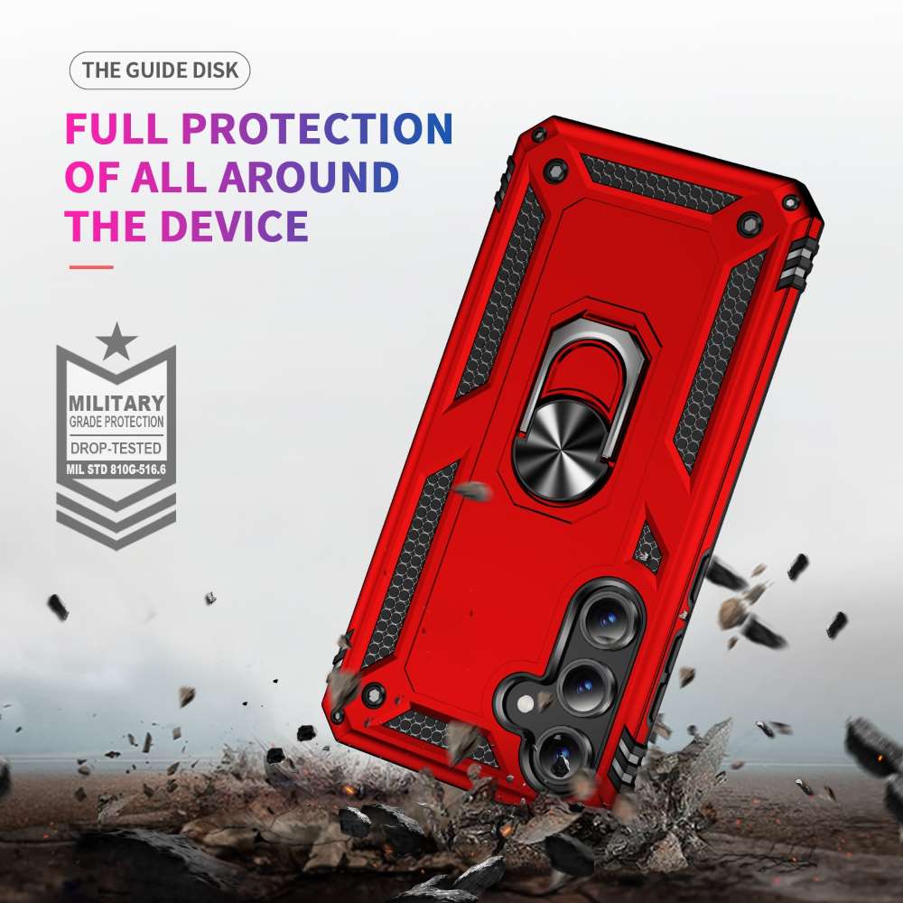 Outdoor Hülle für Samsung Galaxy S24 FE TPU PC Hybrid Sergeant Armor Schutzcover