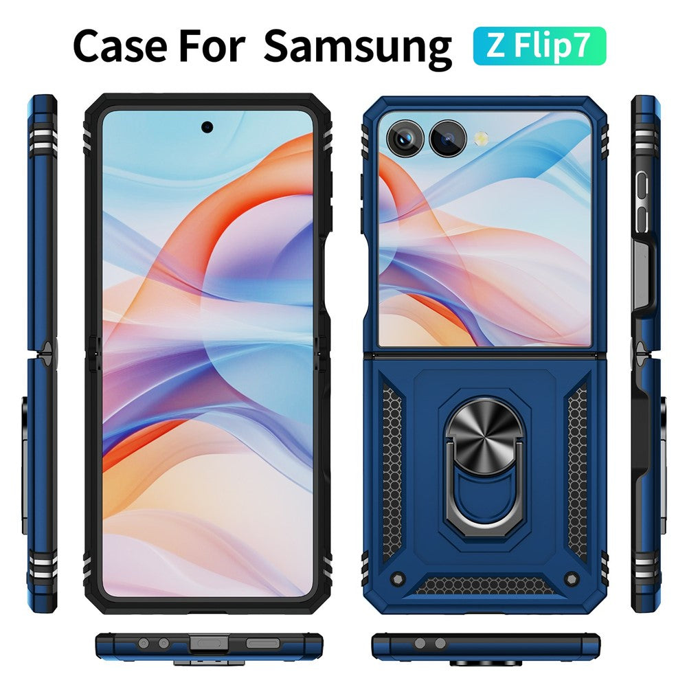Outdoor Hülle für Samsung Galaxy Z Flip7 TPU PC Hybrid Sergeant Ring Cover Case