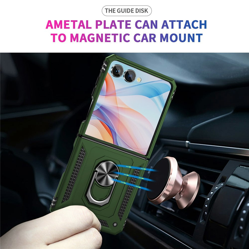 Outdoor Hülle für Samsung Galaxy Z Flip7 TPU PC Hybrid Sergeant Ring Cover Case