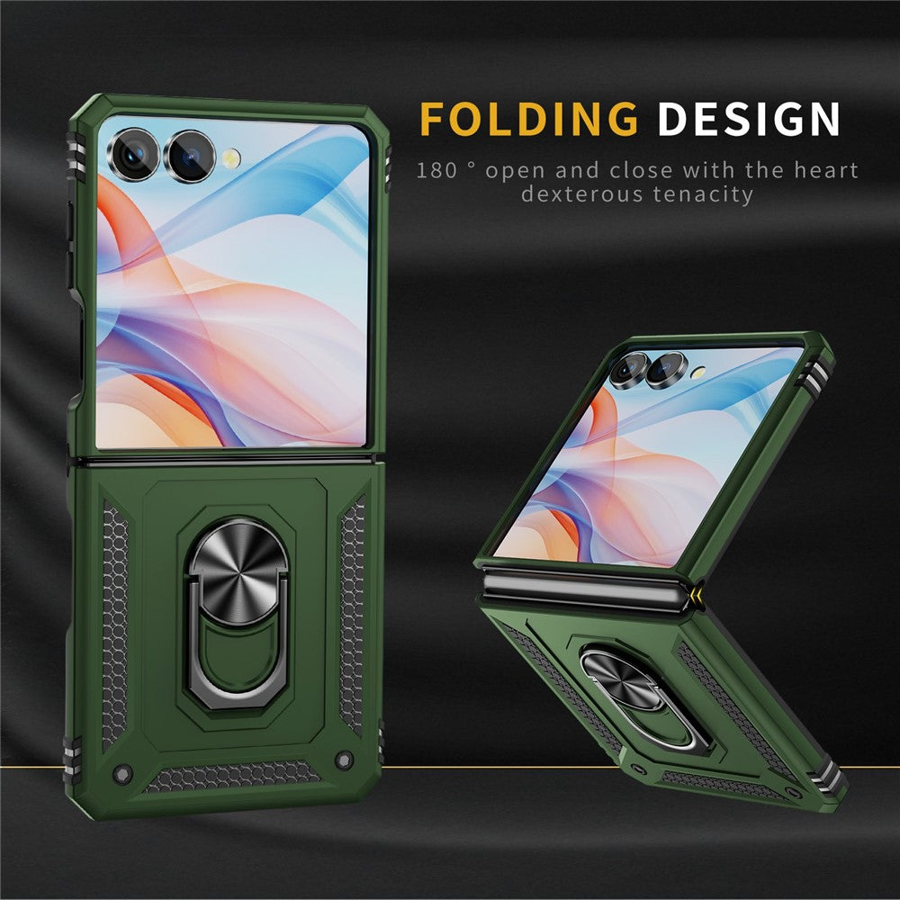 Outdoor Hülle für Samsung Galaxy Z Flip7 TPU PC Hybrid Sergeant Ring Cover Case