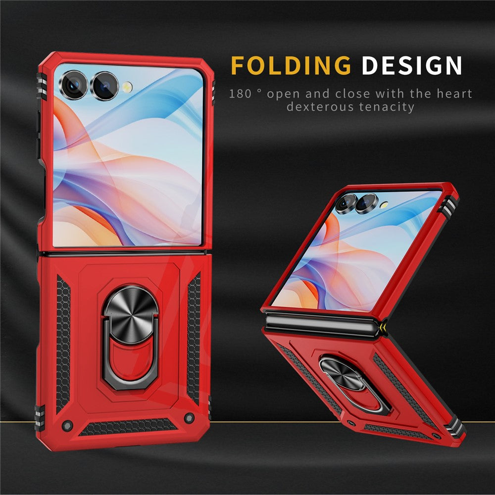 Outdoor Hülle für Samsung Galaxy Z Flip7 TPU PC Hybrid Sergeant Ring Cover Case