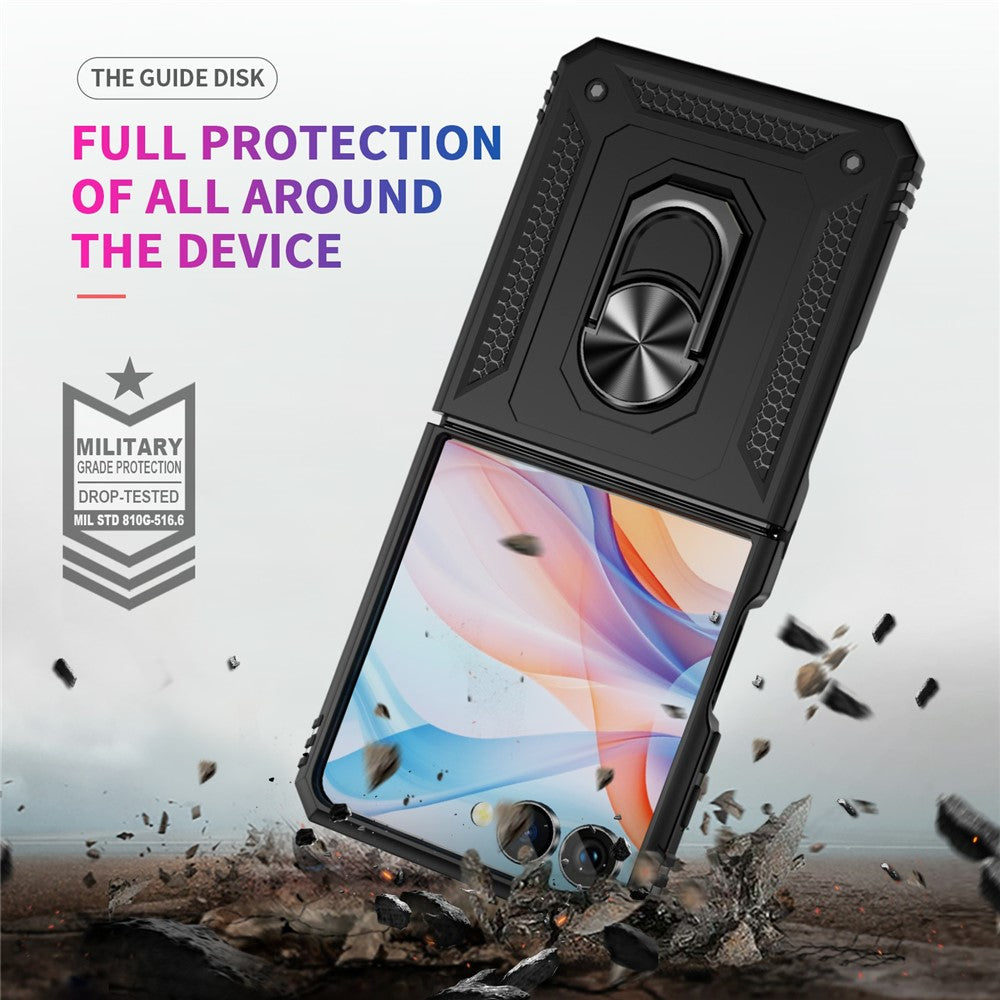 Outdoor Hülle für Samsung Galaxy Z Flip7 TPU PC Hybrid Sergeant Ring Cover Case