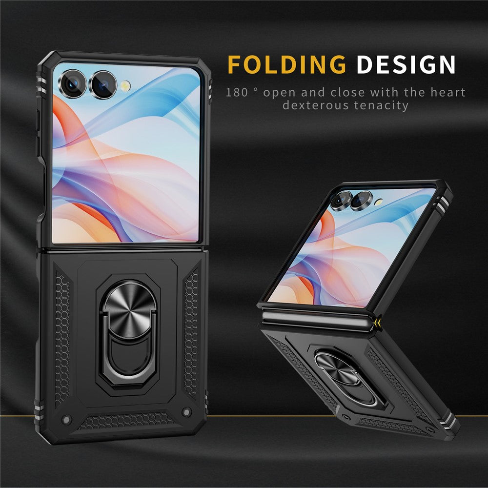 Outdoor Hülle für Samsung Galaxy Z Flip7 TPU PC Hybrid Sergeant Ring Cover Case