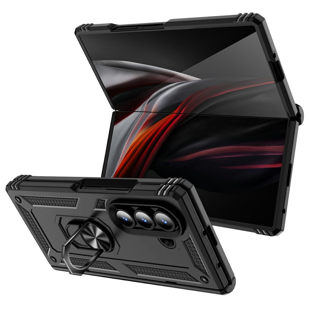 Outdoor Hülle für Samsung Galaxy Z Fold7 TPU PC Hybrid Sergeant Ring Cover Case